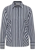 overhemdblouse in navy gestreept