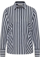 overhemdblouse in navy gestreept