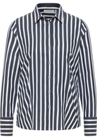 overhemdblouse in navy gestreept