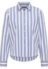 overhemdblouse in navy gestreept
