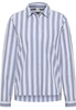 overhemdblouse in navy gestreept