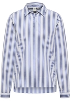 overhemdblouse in navy gestreept