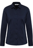 overhemdblouse in navy vlakte