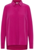overhemdblouse in pink vlakte