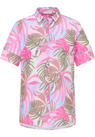 overhemdblouse in roze gedrukt