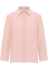 overhemdblouse in roze vlakte