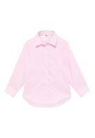 overhemdblouse in roze vlakte