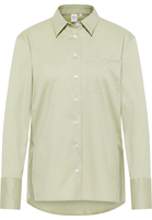 overhemdblouse in saliegroen vlakte