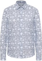 overhemdblouse in wit gedrukt