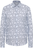 overhemdblouse in wit gedrukt