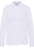 overhemdblouse in wit gedrukt