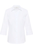 overhemdblouse in wit gestructureerd
