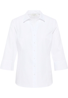 overhemdblouse in wit gestructureerd