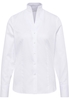 overhemdblouse in wit gestructureerd