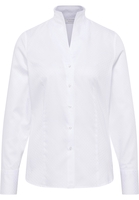 overhemdblouse in wit gestructureerd