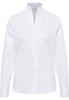 overhemdblouse in wit gestructureerd
