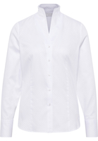 overhemdblouse in wit gestructureerd