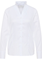 overhemdblouse in wit gestructureerd