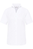 overhemdblouse in wit gestructureerd