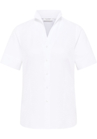 overhemdblouse in wit gestructureerd