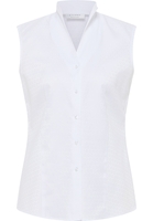 overhemdblouse in wit gestructureerd