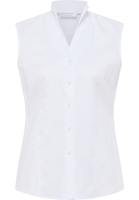 overhemdblouse in wit gestructureerd