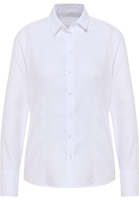 overhemdblouse in wit gestructureerd