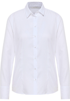 overhemdblouse in wit gestructureerd