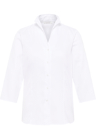 overhemdblouse in wit gestructureerd