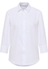 overhemdblouse in wit gestructureerd