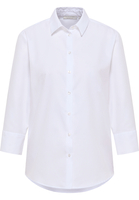 overhemdblouse in wit gestructureerd