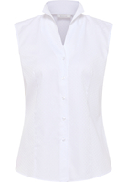 overhemdblouse in wit gestructureerd