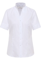 overhemdblouse in wit gestructureerd