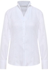 overhemdblouse in wit gestructureerd