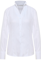 overhemdblouse in wit gestructureerd