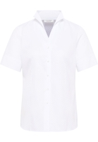 overhemdblouse in wit gestructureerd