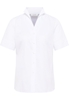 overhemdblouse in wit gestructureerd
