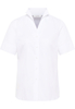 overhemdblouse in wit gestructureerd