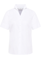 overhemdblouse in wit gestructureerd