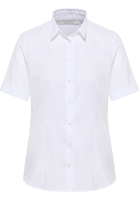 overhemdblouse in wit gestructureerd