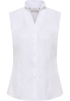 overhemdblouse in wit gestructureerd