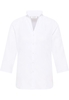 overhemdblouse in wit gestructureerd