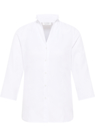overhemdblouse in wit gestructureerd