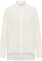 overhemdblouse in wit vlakte