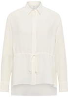 overhemdblouse in wit vlakte