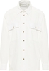 overhemdblouse in wit vlakte