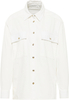 overhemdblouse in wit vlakte