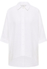 overhemdblouse in wit vlakte