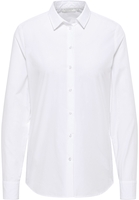 overhemdblouse in wit vlakte