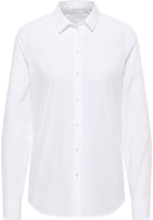 overhemdblouse in wit vlakte